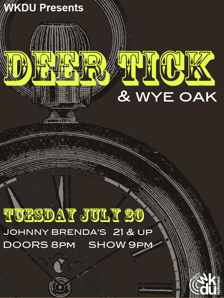 WKDU Presents Deer Tick with Wye Oak